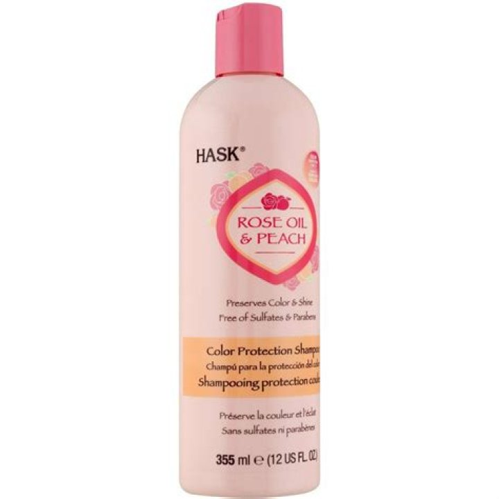 HASK&nbsp;Rose Oil & Peach Color Protection&nbsp;Shampoo, $14.95, Amazon